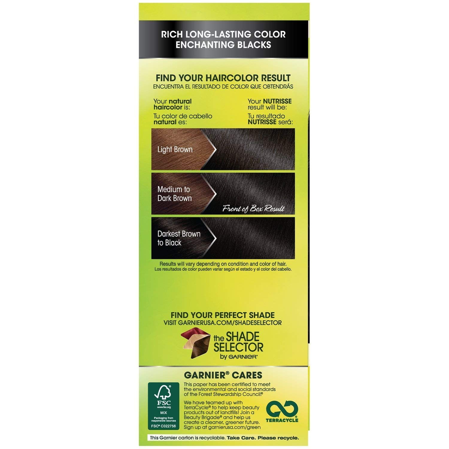 Garnier Nutrisse Nourishing Color Creme - Black 10 - Permanent Hair Color - One 1 Application Per Box - Pack of 2 Boxes