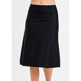 thumbnail image 2 of Calypsa Women's and Women's Plus High Waisted Long Swim Skort with Attached Shorts, 2 of 11