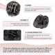 thumbnail image 5 of Claw Clip Messy Bun Hair Piece 100% Real Human Hair Buns Wavy Curly Chignon Hair Bun Extensions Tousled Updo Hair Buns Claw Clip Ponytail Hairpieces H, 5 of 5