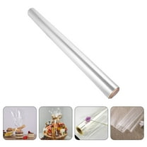 OUNONA 2 Rolls Flowers Decoration Clear Transparent Wrapping Paper