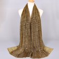 thumbnail image 1 of Foulard Légère Rayée Argentée Châle Tissu Doux pour la Mode Quotidienne, 1 of 10