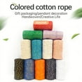 thumbnail image 2 of Dsseng 1 Roll  1.5mm/1968inch Colored Cotton Rope For Holiday Christmas Gift Packaging  Golden Cotton Thread Hanging Label Rope  Handmade DIY Party And Wedding Decoration Line, 2 of 7