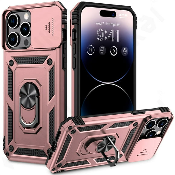 Durable Multi-Model iPhone Case - Shockproof Protection with Kickstand & Camera Slide Guard