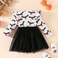 thumbnail image 4 of mgoYE Little Toddler Girls Halloween Cat Dress Outfits - Toddler Girl Pumpkin Dresses for Kids 12M-5T(Black,2-3 Years), 4 of 7