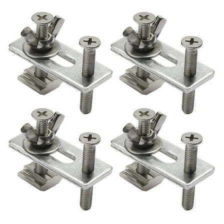 KDJ 4 Sets T-Track Clamp Hold Down Clamps For 3018 Series Desktop CNC Router Machines Table Saws Drill Presses Power Tool Accessory