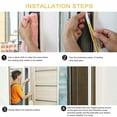 thumbnail image 3 of Weather Strips, Window Door Weather Strips, Self Adhesive Foam Rubber Weather Stripping, Anti Collision Soundproof, 5/10M BLACK 10M, 3 of 8