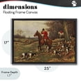 thumbnail image 5 of Stupell Industries Shabby Chic Vintage Hunting Party Dogs Black Floating Frame Canvas Art, 25 x 17, by Tina Higgins Designs Inc., 5 of 9