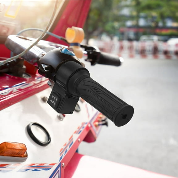 FOMIYES Electric Throttle 1 Set Black Round for Electric Bikes and Tricycles Compatible with E-Bike Controls