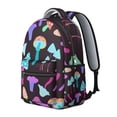 thumbnail image 2 of Mushroom Patterned Laptop Backpack for School, Roomy College Bookbag with Multiple Pockets, Comfortable Carry, Great Gift for Students and Teens Campus Life, 2 of 6