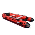BRIS 12 Ft. Inflatable Boat Dinghy with Water Paddle & Motor, Ideal for Rescue, Dive, Fishing