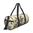 thumbnail image 3 of KLL Vintage Floral Duffle Bag For Men Women Sport Gym Fitness Tote Travel Training Workout Basketball Football Weekender, 3 of 8