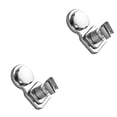 thumbnail image 1 of Cateissary Soporte Soporte de rociador de ducha ajustable Estante montado en la pared sin clavos plata 2piezas Cateissary CBP137915, 1 of 6
