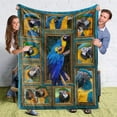 thumbnail image 1 of Fleece Throw Blanket for Couch Sofa, Fuzzy Soft Cozy Blankets and Throws Warm Lightweight Plush Lap Blanket for Women Men, 50 x 60 inches, Macaws Parrot Blankets, 1 of 6