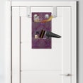 thumbnail image 2 of Purple Hippie Hanging Pocket Organizer, Pattern of Traditional Eastern Motifs Inspired by the Paisley Design, Printed Polyester Storage Bag with Pockets, 9" x 16", Purple Multicolor, 2 of 2