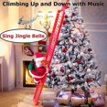 thumbnail image 4 of Escalera de escalada de Papá Noel YUANXCMXG adorno navideño eléctrico con música, 4 of 5