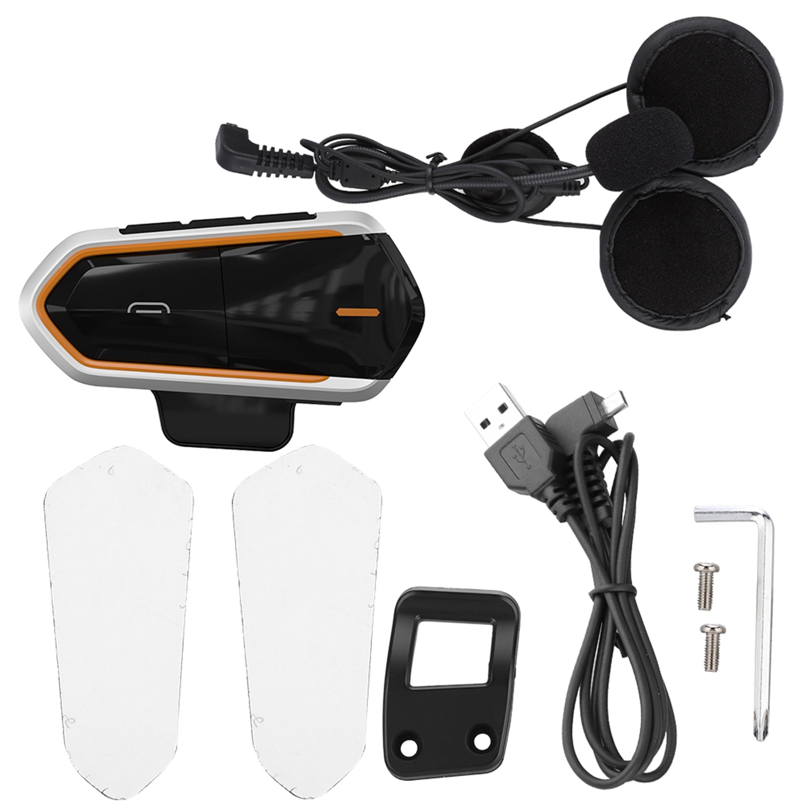 QTBE6 450mAh Wireless Bluetooth Helmet Interphone Earpiece Walkie
