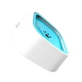 thumbnail image 3 of Greeniant Cuenco de agua antisalpicaduras para mascotas, cuenco para beber antideslizante para el hogar y la sala de estar, de plástico ABS, Suministros para gatos azul Greeniant PT000031-04B, 3 of 6