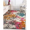 thumbnail image 2 of Unique Loom 3127507 8 x 10 ft. Lund Aurora Rectangular Rug, Beige, 2 of 10