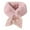 Pink, variant on D-GROEE Kids Winter Plush Cross Scarf Toddler Scarf Splicing Design Children Neck Warmer Scarf