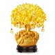 thumbnail image 3 of Árbol de dinero de cristal de cuarzo amarillo, sapos dorados dobles, estilo bonsái, decoración de árboles de fortuna amarillos para mejorar la suerte y la riqueza, 3 of 12