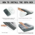 thumbnail image 5 of WATANIYA PET Orthopedic Dog Sofa Bed, Non Slip Pet Couch Bed with Removable Washable Cover, Grey, 5 of 7