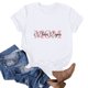 thumbnail image 2 of Blusas de Manga Corta para las Mujeres Divertido Impreso Cuello Redondo Tee, Vintage Humor Gráfico Blusas de Primavera para las Mujeres, 2 of 3