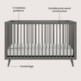thumbnail image 5 of Child Craft Cranbrook Crib, Dresser & Chest Nursery Set, 4-in-1 Convertible Crib, Lunar Gray, 3-Piece, 5 of 8