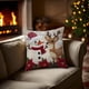 thumbnail image 4 of Seyotauo Pink Christmas Farmhouse Pillow Covers for Couch Sofa Bed,Cute Xmas Gnome Romantic Christmas Trees Pillow Cases Cushion Covers 18x18 Inch ,Winter Cute Snowman Square Cushion Cases, 4 of 7
