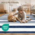 thumbnail image 4 of ODIKA Nautical Vintage Awning Stripe Bold Parallel Bands Stripped That for Hallway, Study Room, Playroom, Non-Slip Low Profile, 4 of 7