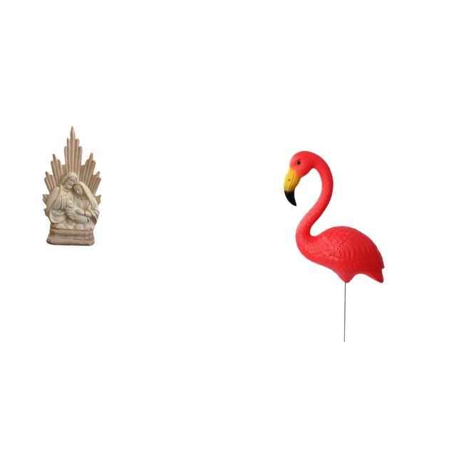 Estatua católica,Colección de estatuas y figuritas de adornos,Escultura católica de la Santísima Virgen María,Estatua de estaca de jardín,Adorno de flamenco para jardín,patio,porche