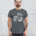 thumbnail image 4 of Flying Eagle Portrait T-shirt Soaring Patriotic Symbol of Freedom American Bird Wings Wildlife Nature Men's Tee, 4 of 7