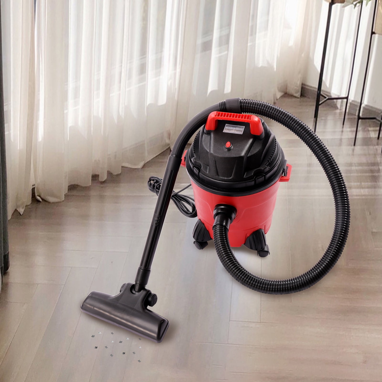 4 Gallon Wet Dry Vacuum Cleaner 1.34HP Portable Cleaner Machine Floor Cleaner with Blower Function for Floor Upholstery Gap Car