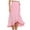 Pink, variant on IROINNID Women's Casual Fashion One-Piece Lace Up Skirt Irregular Hip Pack Skirt Below The Knee Empire Waist tail Solid Color Skirt