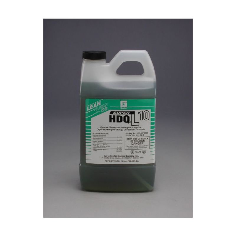 Spartan Clean on the Go 10 Super HDQ L Disinfectant Cleaner, 2 Liter