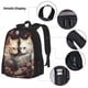 thumbnail image 3 of Easygdp Flower Cat Couple Mochila para Niños y Niñas con Set de Caja de Almuerzo y Estuche para Lápices 3 en 1, Mochila Escolar Estampada para Adolescentes, 3 of 7