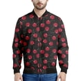 thumbnail image 2 of Chaquetas con cremallera y estampado de cerezas y frutas de dibujos animados para hombre, sudadera con estampado 3D a la moda, chaqueta bomber informal de calle, abrigo de manga larga, 2 of 4