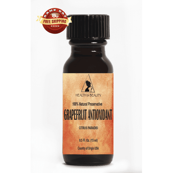 Grapefruit Seed Extract (GSE) Antioxidant Preservative 0.5 oz in Glass Bottle