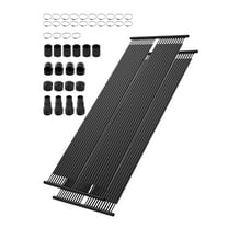 VEVOR Solar Pool Heater, 2.75 x 20ft HDPE Solar Pool Panel( 2 Pcs) - Durable & Weather-Proof, with Complete Accessories, Universal Solar Pool Panel–Raises Water Temperature, Aboveground&Inground Pool