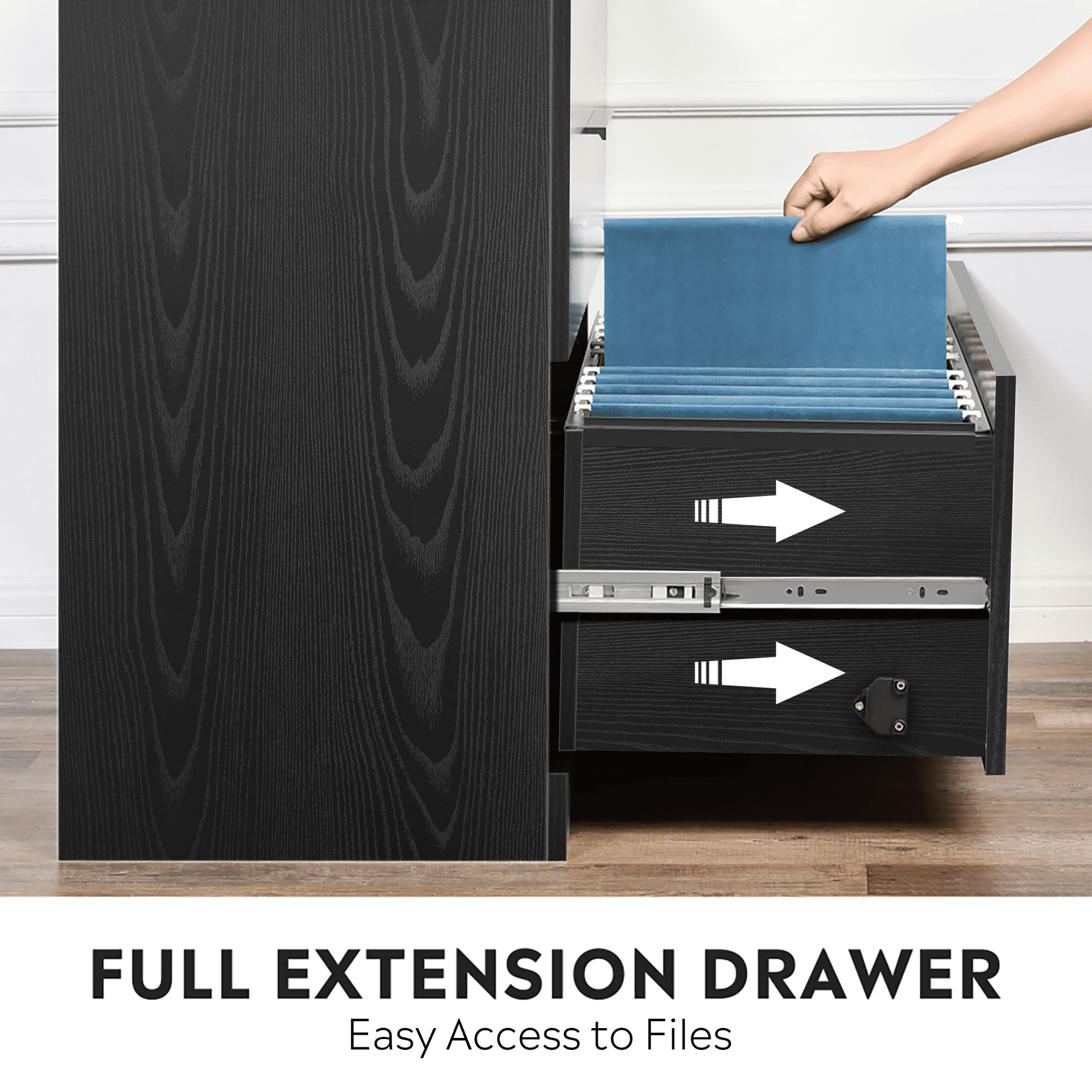 DEVAISE 2 Drawer Lateral File Cabinet with Lock, Filing Cabinet fits  Letter/Legal/A4 Size, Large Printer Stand with Storage Shelves for Home  Office, Black - Amazing Bargains USA - Buffalo, NY