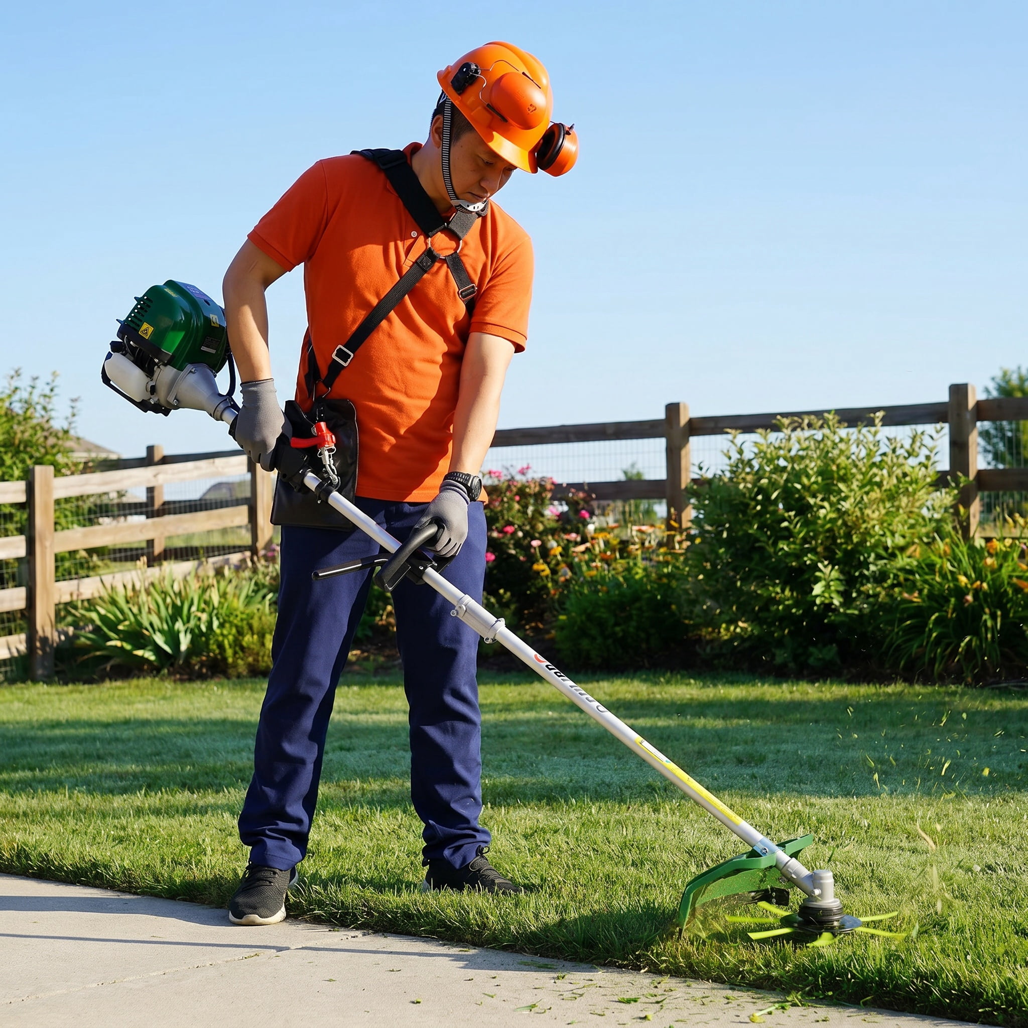 38CC 4 Stroke 4 in 1 Gas Multi Tool EPA Compliant with Pole Saw Hedge Trimmer Grass Trimmer Brush Cutter for Yard