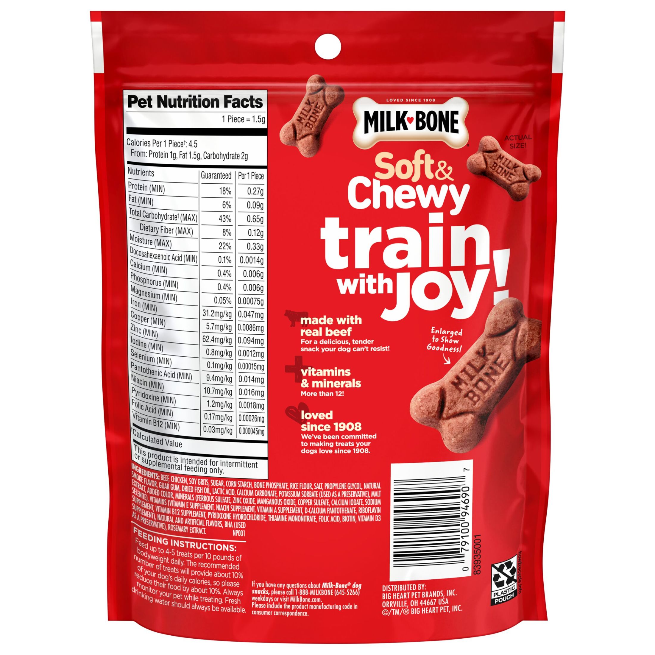 Milk-Bone Soft & Chewy Dog Training Treats, Mini, 4.5 oz photo 6