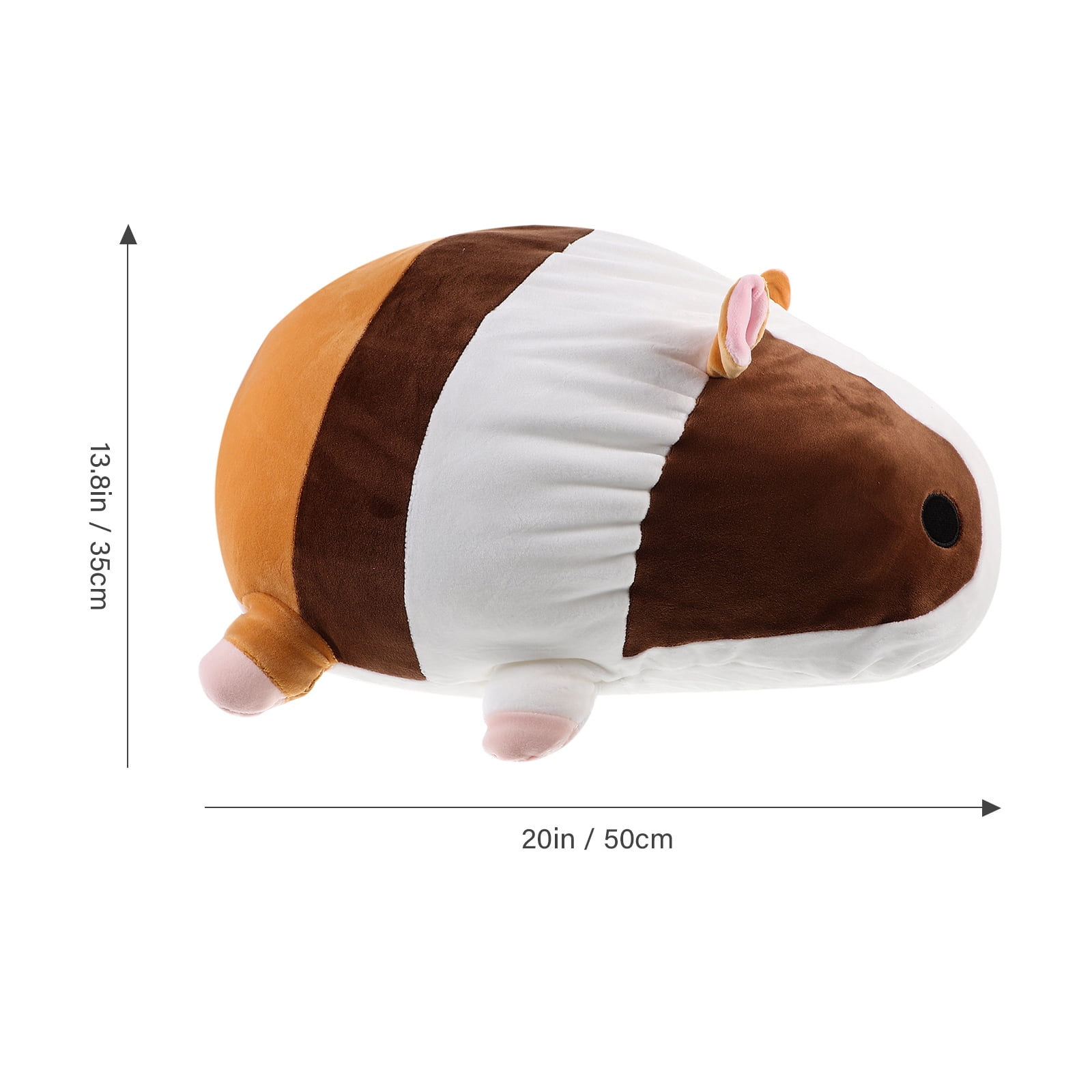 LEORX Adorable Capybara Plush Pillow Toy Cartoon Guinea Pig Shape 1Pcs Relaxation