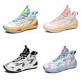 thumbnail image 2 of Bolognifi Men's High-Top Breathable, Non-Slip and Shock-Absorbing Basketball Shoes - BLUE_3.5, 2 of 7