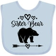 thumbnail image 3 of Inktastic Sister Bear Native Arrow Girls Baby Bib, 3 of 4