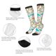 thumbnail image 3 of Fotbe Sea Animal Calcetas Divertidas Estampadas para Hombre y Mujer, Calcetas de Algodón hasta la Rodilla para Caminar, Correr, Enfermería y Embarazo, 3 of 6