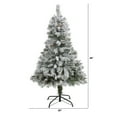 thumbnail image 3 of Nearly Natural 4ft Flocked White River Mountain Pine Artificial Christmas Tree, 3 of 6