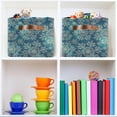 thumbnail image 6 of GZHJMY Storage Basket Christmas Snowflake Foldable Canvas Laundry Baskets Bin Waterproof Inner Layer with Sturdy Handles for Toy Nursery Blanket Clothes 1 Pack, 6 of 7