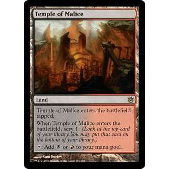 MtG Born of the Gods Rare Temple of Malice (Foil) #164