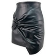 thumbnail image 5 of HJYCHN Mini Skirts for Women Stylish Imitation Skirt with Pleated Detail and Bodycon Fit Modern Wardrobe Staple Leather Skirt Black M, 5 of 9