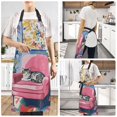 thumbnail image 2 of Yayeee Chief Kitchen Apron with Pockets for Cooking Water Resistant Unisex Adjustable Neck Strap, Art Cat, 2 of 7